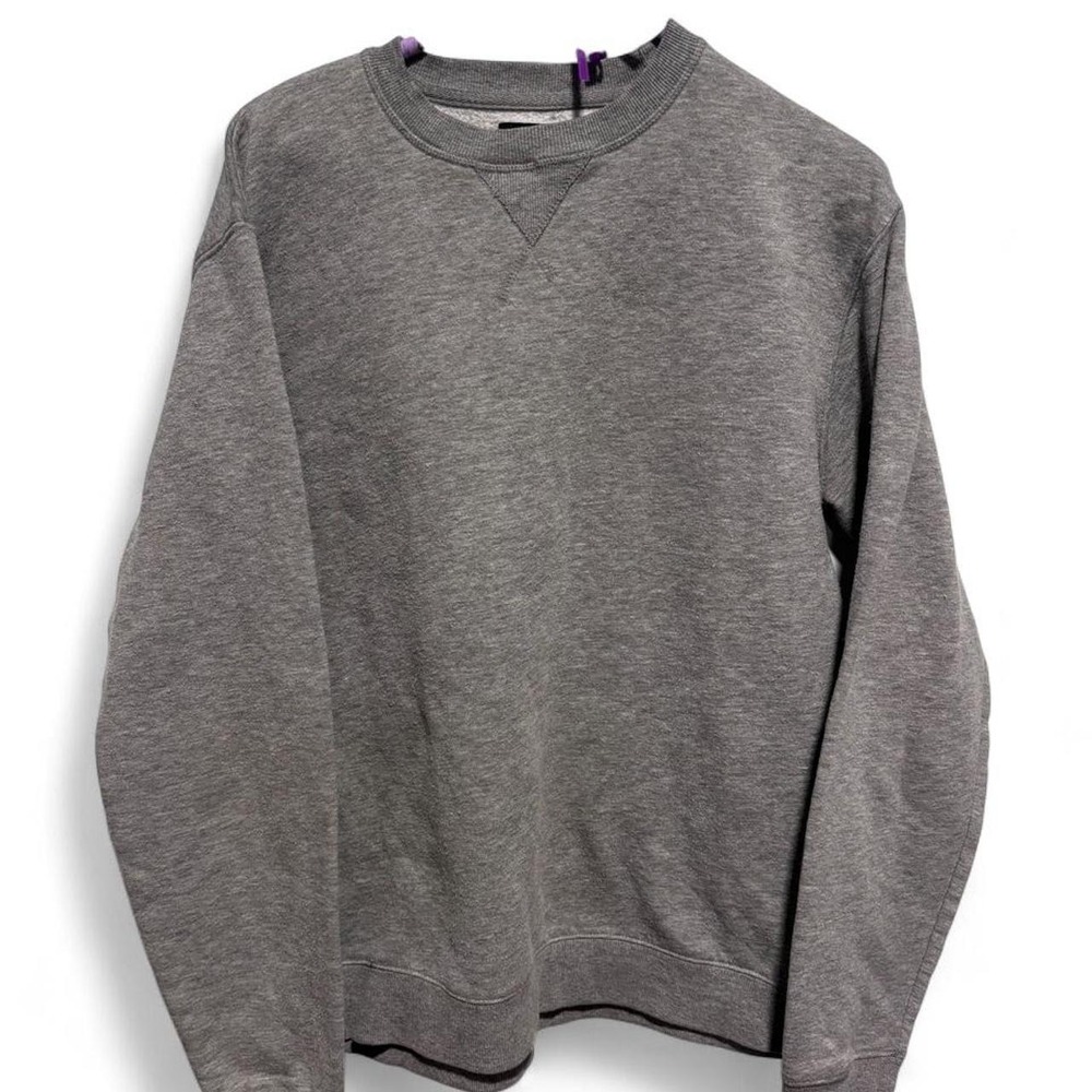 RSQ Mens Heather Gray Crewneck Fleece Sweatshirt Medium Long Sleeve Cotton Blend